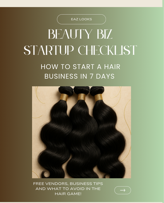 How To Start A Hair Business in 7 Days ebook with FREE VENDOR